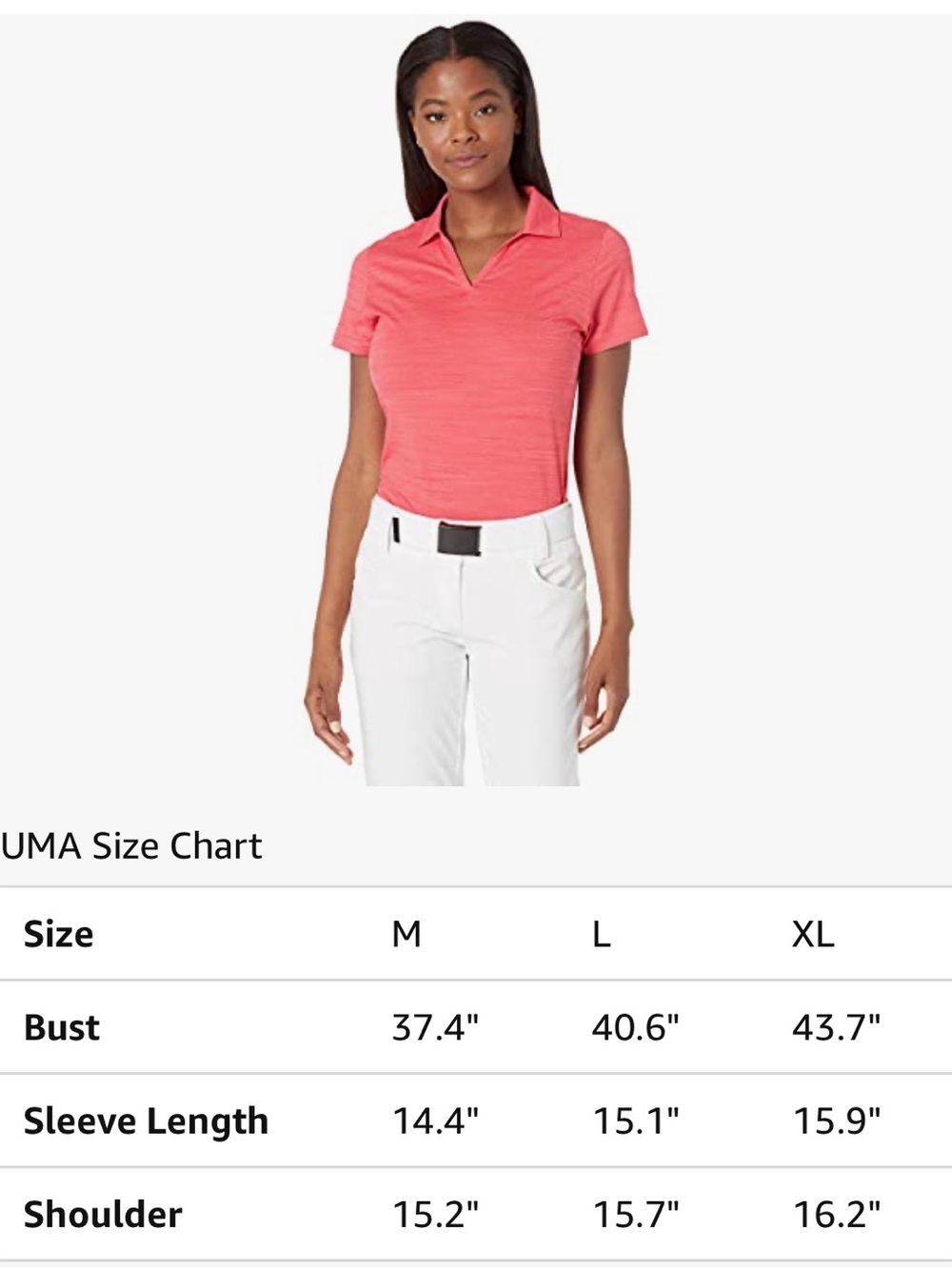 Puma Women’s Short-Sleeve Cloudspun Free Polo in Coral Pink